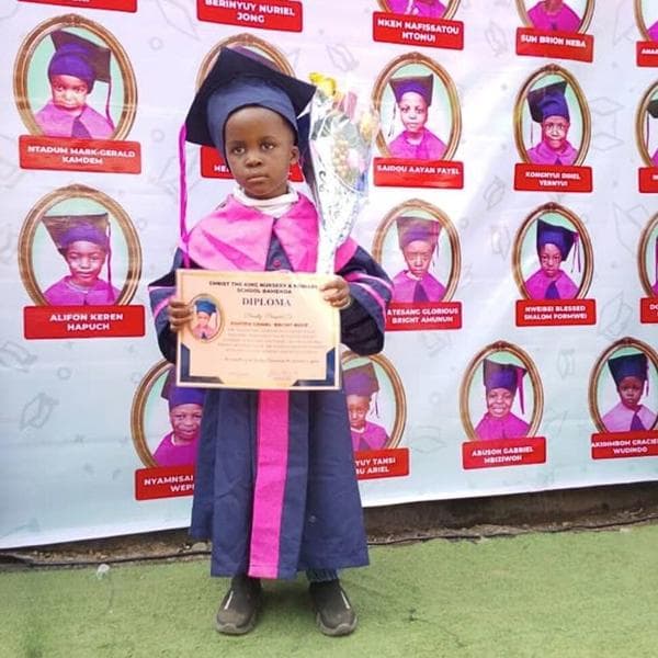 Graduate boy - success story from our educational support programs